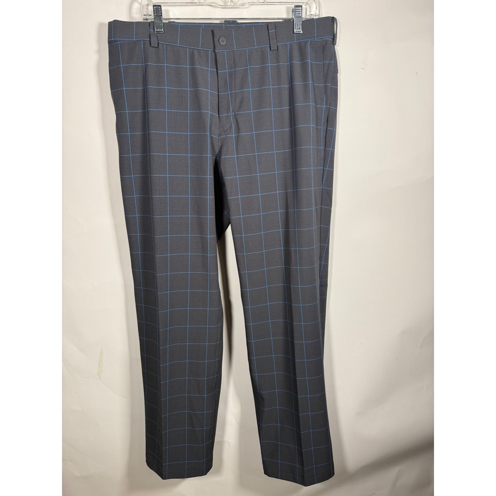 Nike Tiger Woods Collection Golf Pants Mens 34x30 Grey Blue Windowpane Check